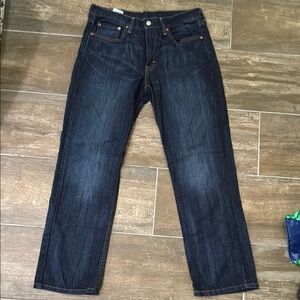 Levi's Blue Straight Jeans with Classic Indigo Wash